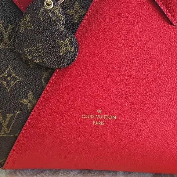 Louis Vuitton Kimono Red and Brown Monogram  Bag with Dust Bag - Picture 3 of 17